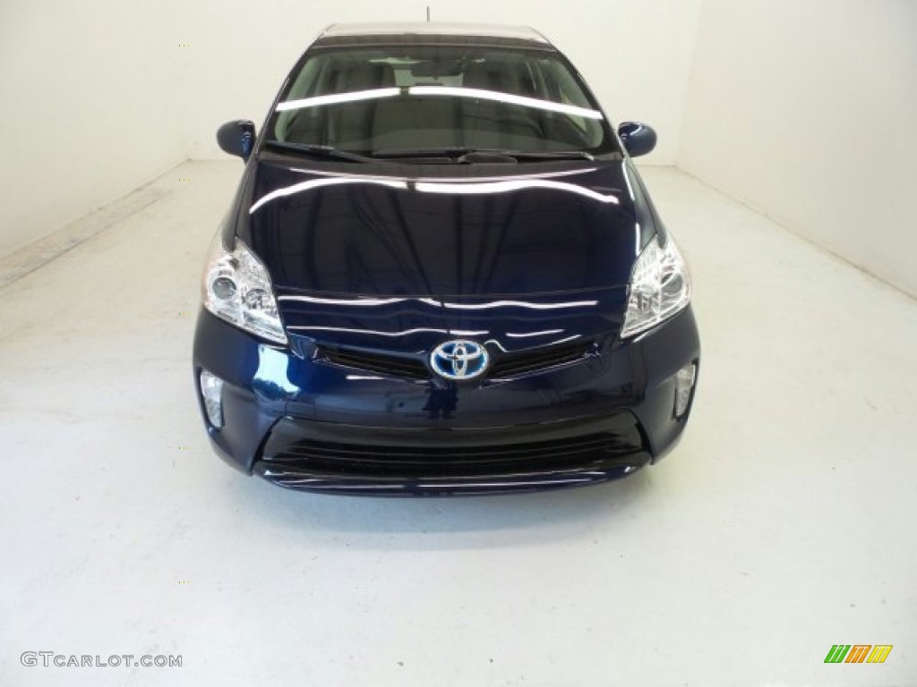 2015 Prius Three Hybrid - Nautical Blue Metallic / Dark Gray photo #3