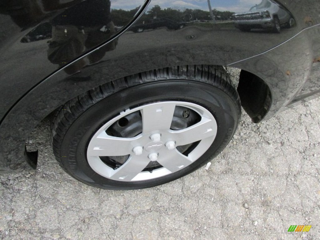 2008 Aveo LS Sedan - Black / Charcoal photo #3