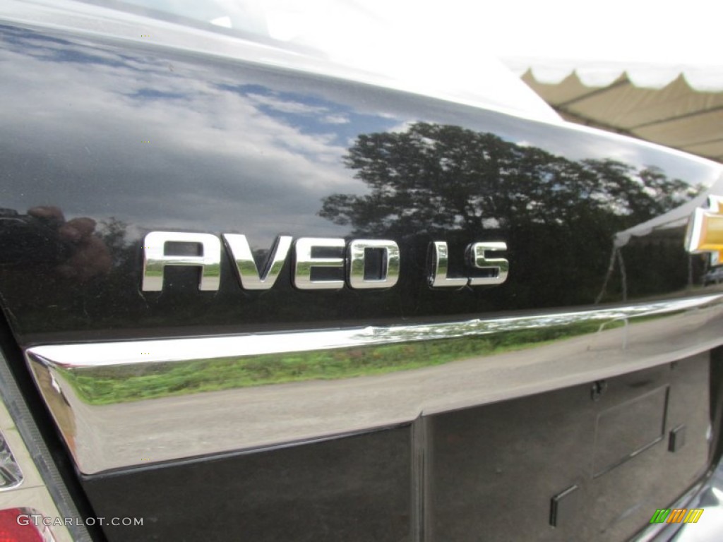 2008 Aveo LS Sedan - Black / Charcoal photo #5