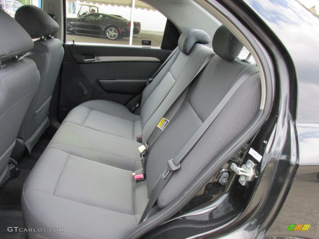 2008 Aveo LS Sedan - Black / Charcoal photo #19