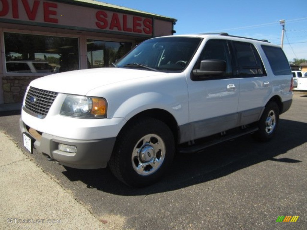 2003 Expedition XLT 4x4 - Oxford White / Flint Grey photo #1