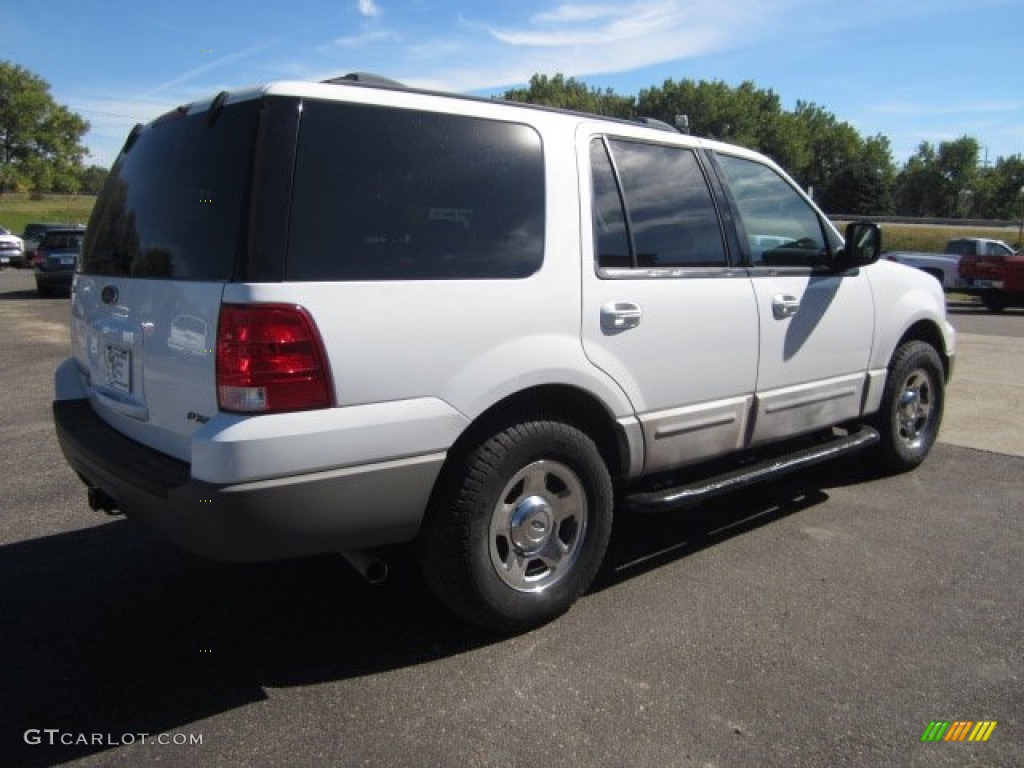 2003 Expedition XLT 4x4 - Oxford White / Flint Grey photo #3