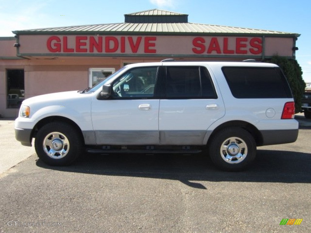 2003 Expedition XLT 4x4 - Oxford White / Flint Grey photo #20