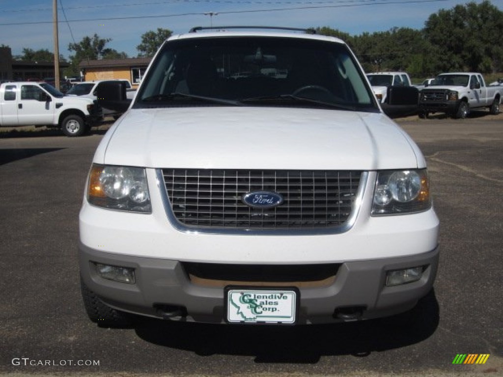 2003 Expedition XLT 4x4 - Oxford White / Flint Grey photo #22
