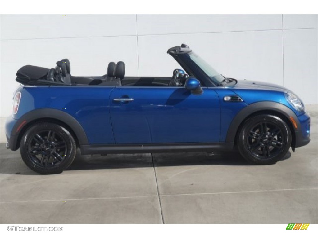 Lightning Blue Metallic 2015 Mini Convertible Cooper Exterior Photo #97459687