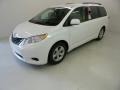 Super White 2014 Toyota Sienna LE Exterior