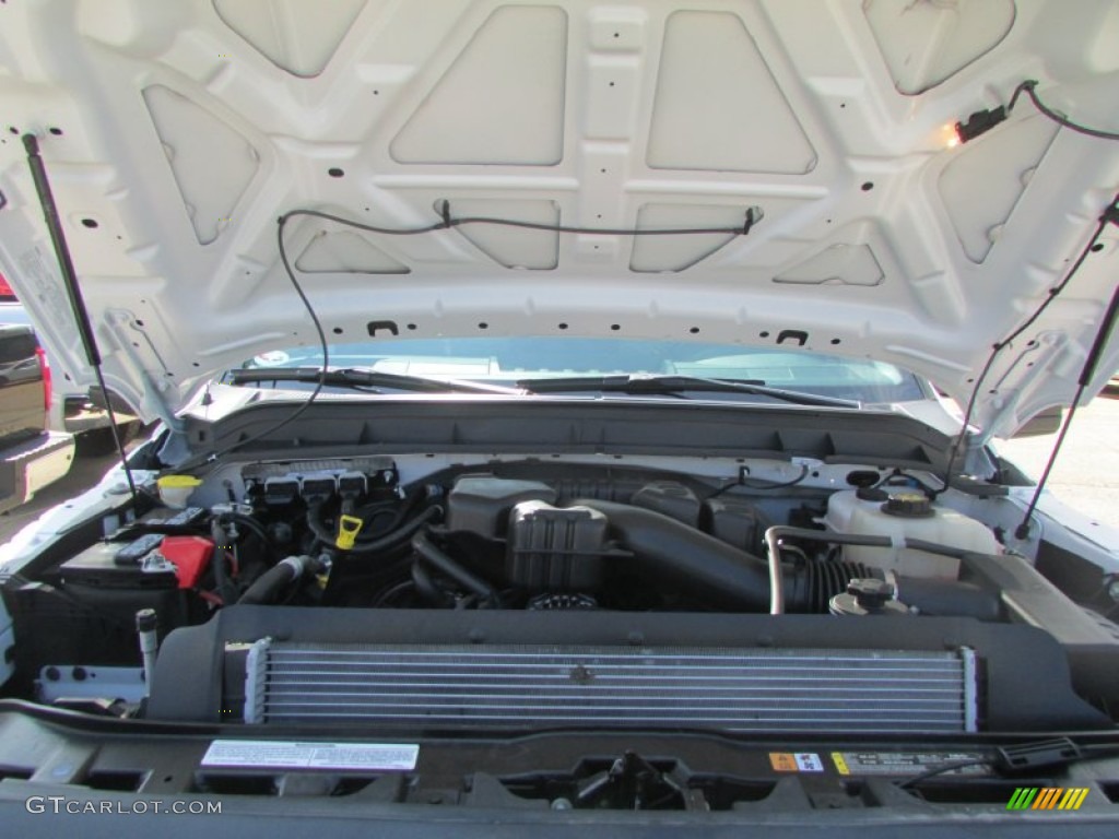 2014 F350 Super Duty XL Regular Cab 4x4 Flat Bed - Oxford White / Steel photo #8