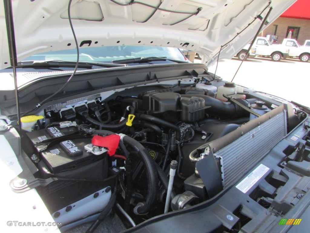 2014 F350 Super Duty XL Regular Cab 4x4 Flat Bed - Oxford White / Steel photo #9