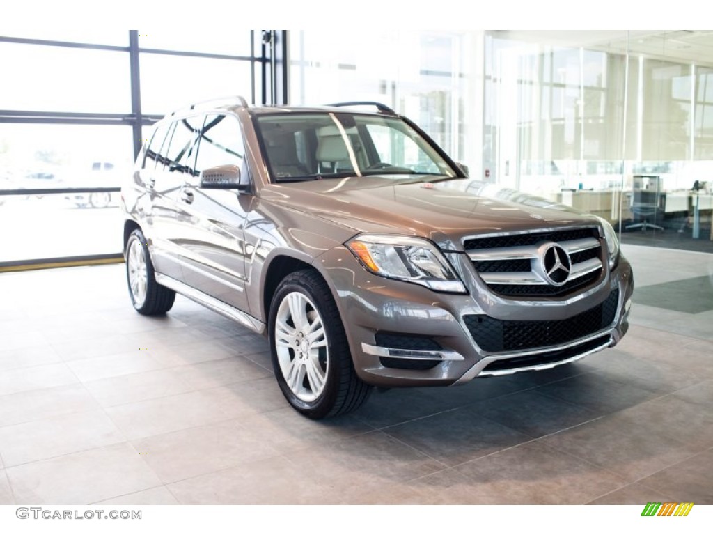 2014 GLK 350 4Matic - Pebble Grey Metallic / Almond Beige/Mocha photo #1