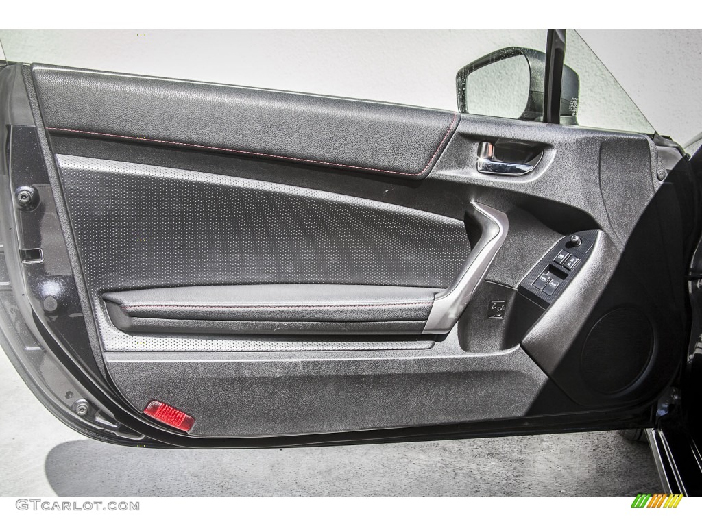 2013 Scion FR-S Sport Coupe Black/Red Accents Door Panel Photo #97468828