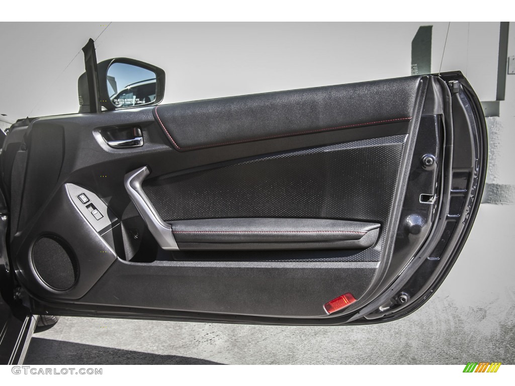 2013 Scion FR-S Sport Coupe Black/Red Accents Door Panel Photo #97468954