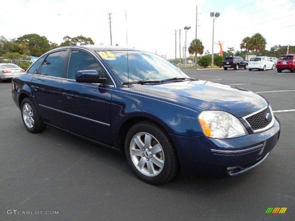 2006 Five Hundred SEL - Dark Blue Pearl Metallic / Pebble Beige photo #10