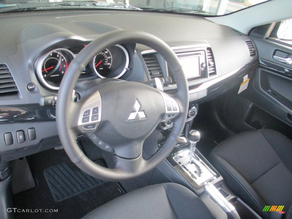 Black Interior 2015 Mitsubishi Lancer GT Photo #97471647