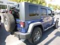 2010 Surf Blue Pearl Jeep Wrangler Unlimited Mountain Edition 4x4  photo #2