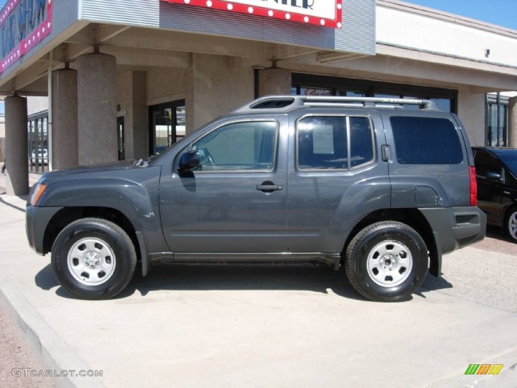 2008 Xterra S 4x4 - Night Armor Dark Gray / Steel/Graphite photo #10