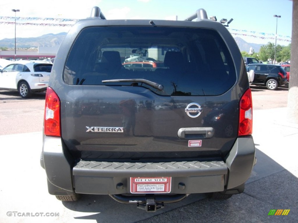 2008 Xterra S 4x4 - Night Armor Dark Gray / Steel/Graphite photo #12