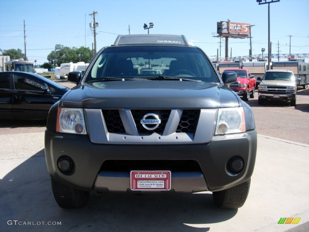 2008 Xterra S 4x4 - Night Armor Dark Gray / Steel/Graphite photo #16