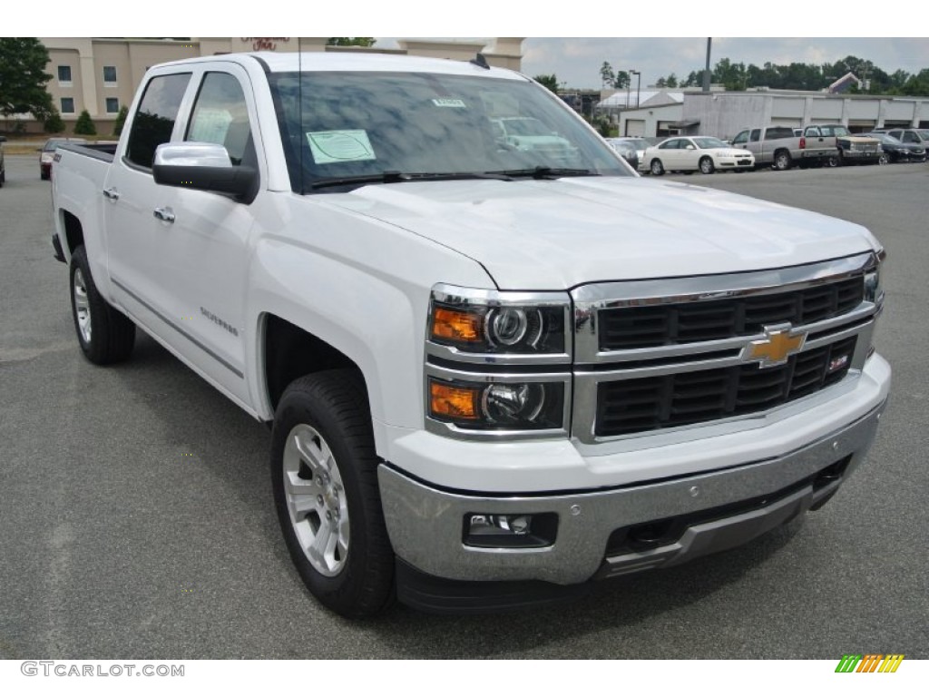 2014 Silverado 1500 LTZ Z71 Crew Cab 4x4 - Summit White / Cocoa/Dune photo #1