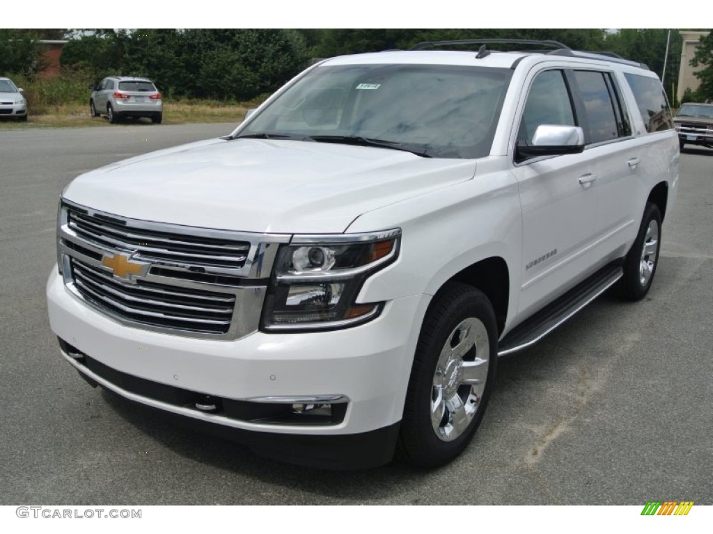 Summit White 2015 Chevrolet Suburban LTZ 4WD Exterior Photo #97474054