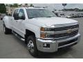 2015 Summit White Chevrolet Silverado 3500HD LTZ Crew Cab Dual Rear Wheel 4x4  photo #1