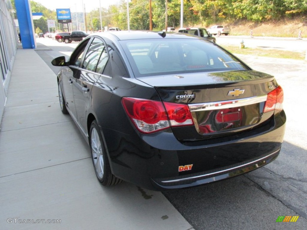 2014 Cruze LTZ - Black Granite Metallic / Jet Black/Brick photo #6
