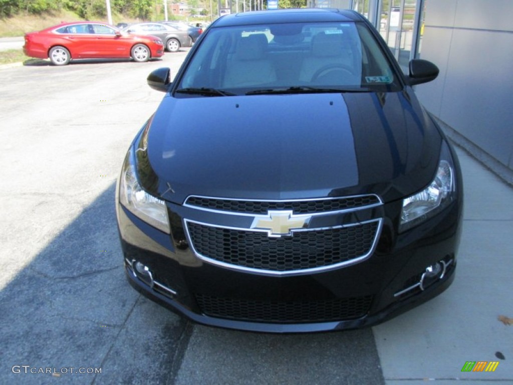 2014 Cruze LTZ - Black Granite Metallic / Jet Black/Brick photo #8