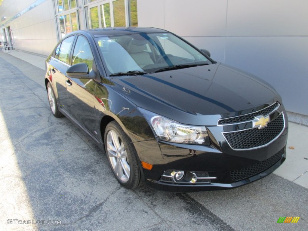 2014 Cruze LTZ - Black Granite Metallic / Jet Black/Brick photo #9