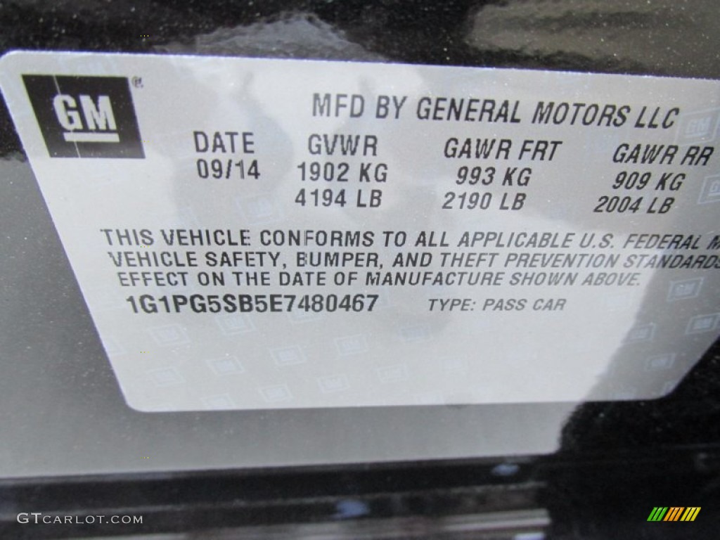 2014 Cruze LTZ - Black Granite Metallic / Jet Black/Brick photo #19