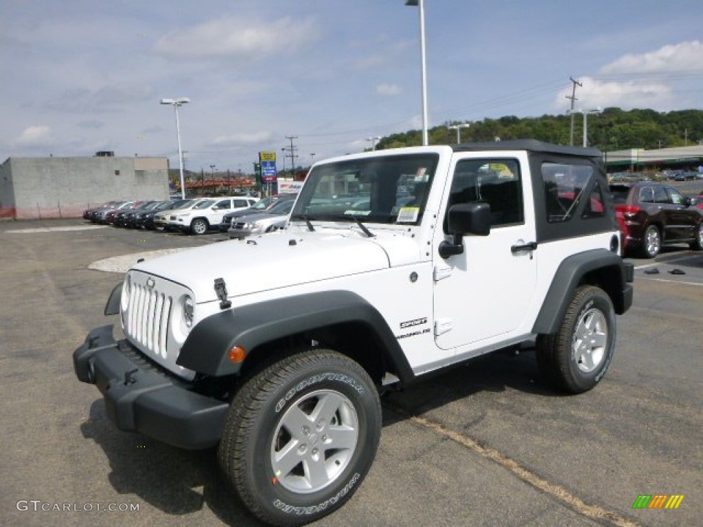 2015 Wrangler Sport S 4x4 - Bright White / Black photo #1