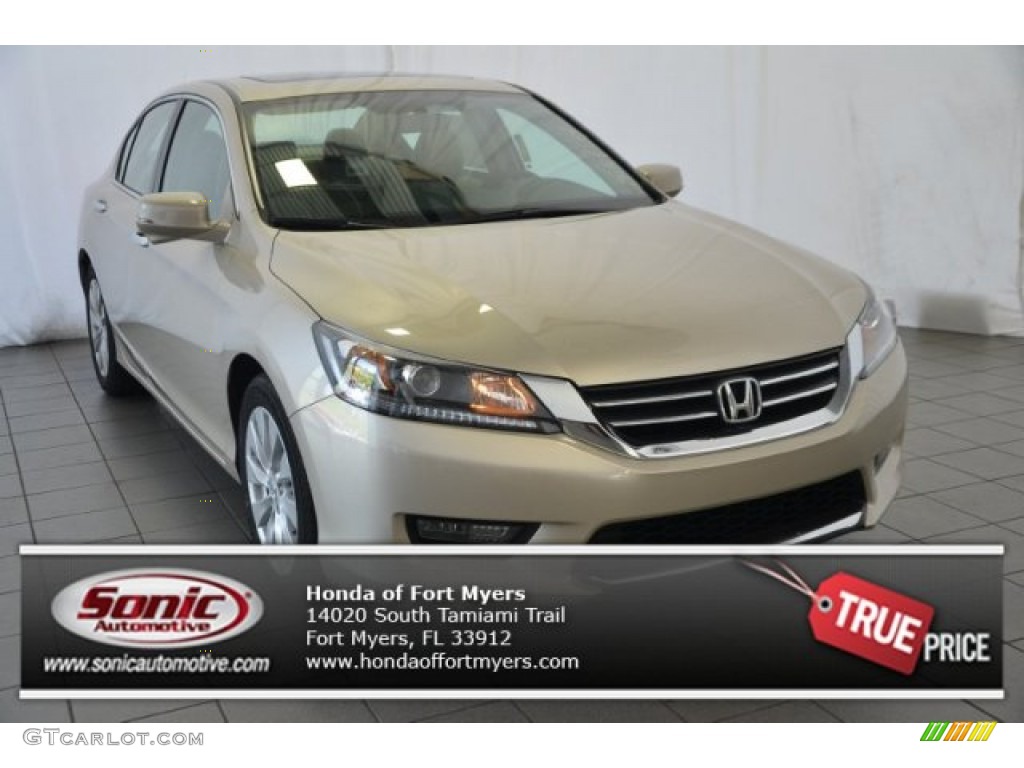 2015 Accord EX Sedan - Champagne Frost Pearl / Ivory photo #1