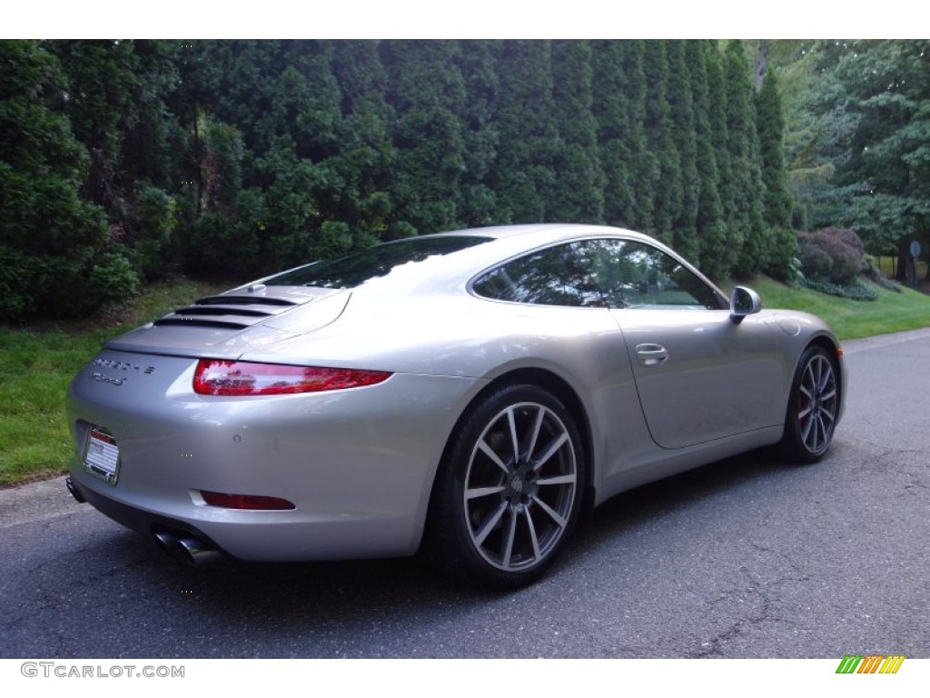 2012 911 Carrera S Coupe - Platinum Silver Metallic / Black photo #6