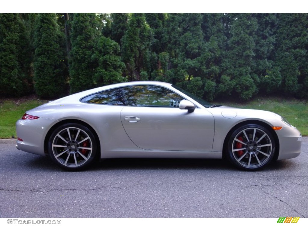Platinum Silver Metallic 2012 Porsche 911 Carrera S Coupe Exterior Photo #97482258