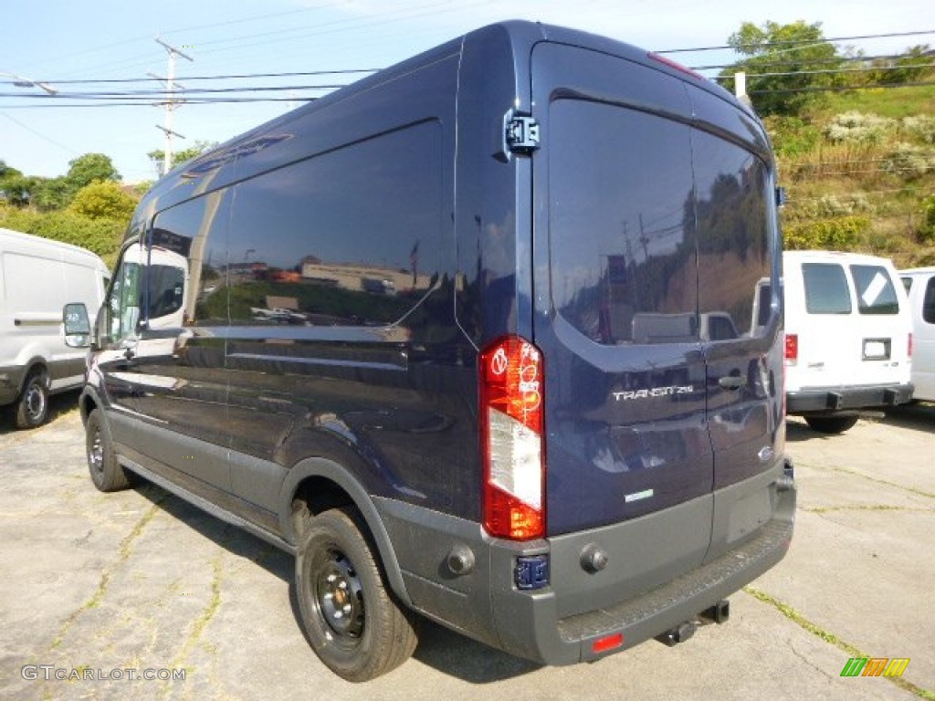 Blue Jeans Metallic 2015 Ford Transit Van 250 MR Long Exterior Photo #97483010
