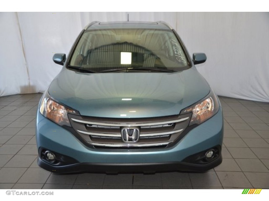 2014 CR-V EX-L - Mountain Air Metallic / Beige photo #2