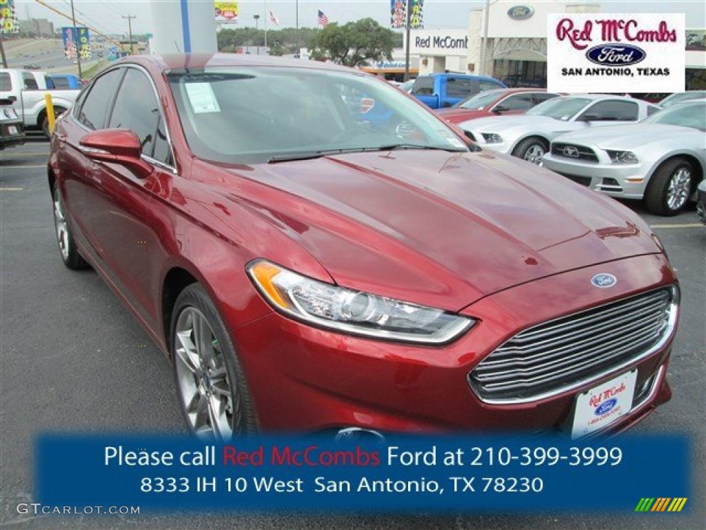 2014 Fusion Titanium AWD - Sunset / Charcoal Black photo #1