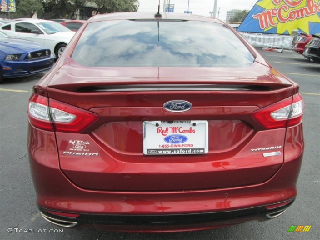 2014 Fusion Titanium AWD - Sunset / Charcoal Black photo #5