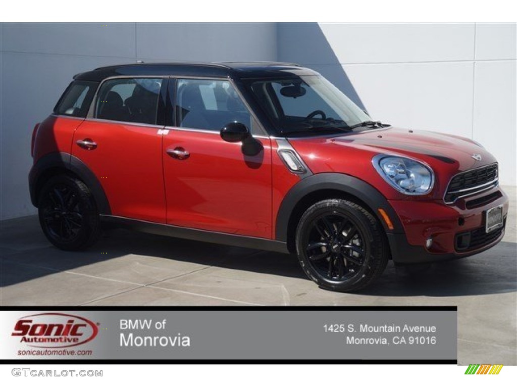 2015 Countryman Cooper S - Blazing Red Metallic / Carbon Black photo #1