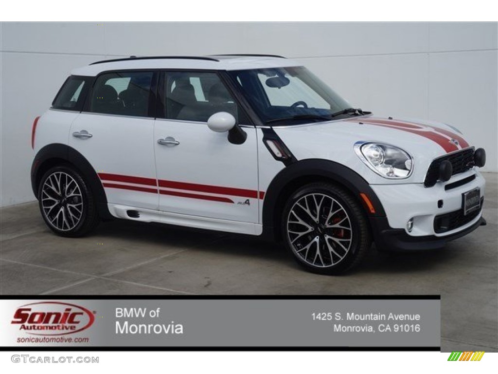 2015 Countryman John Cooper Works All4 - Light White / Lounge Championship Red Leather photo #1