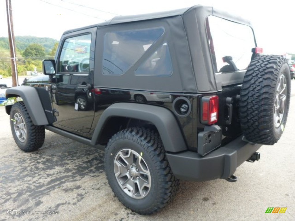 Black 2015 Jeep Wrangler Rubicon 4x4 Exterior Photo #97495392