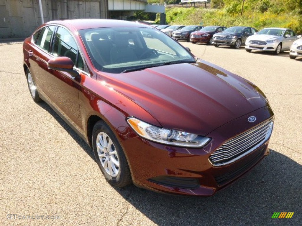 Bronze Fire Metallic 2015 Ford Fusion S Exterior Photo #97495800