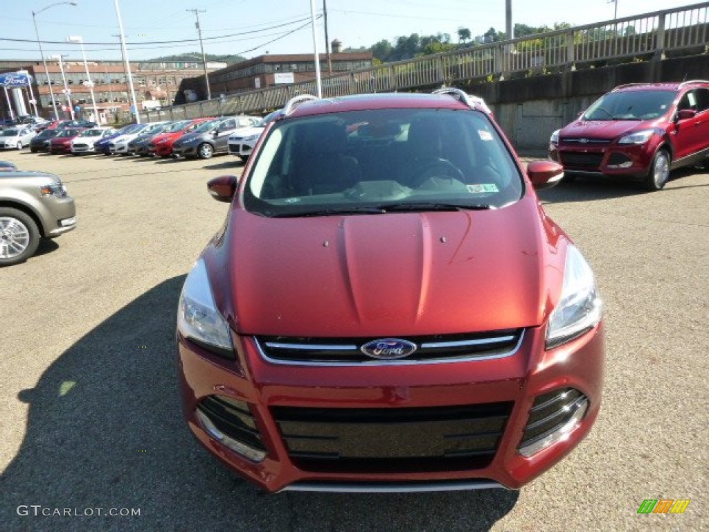 2014 Escape Titanium 2.0L EcoBoost 4WD - Sunset / Charcoal Black photo #3