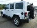 2015 Bright White Jeep Wrangler Unlimited Sahara 4x4  photo #3