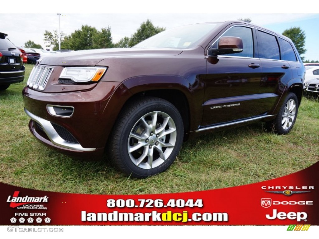 2015 Grand Cherokee Summit 4x4 - Deep Auburn Pearl / Summit Brown photo #1