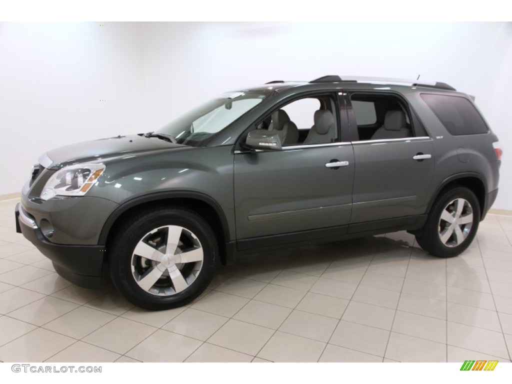 Gray Green Metallic 2011 GMC Acadia SLT AWD Exterior Photo #97502610