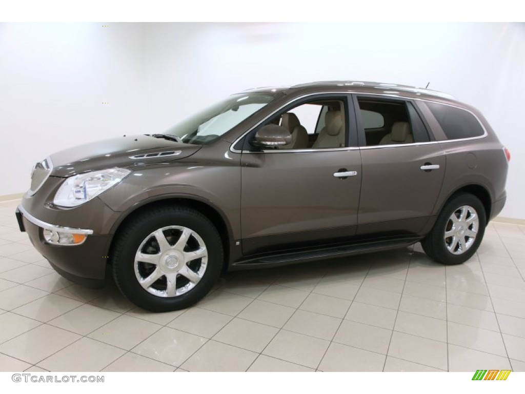 2010 Enclave CXL AWD - Cocoa Metallic / Cashmere/Cocoa photo #3