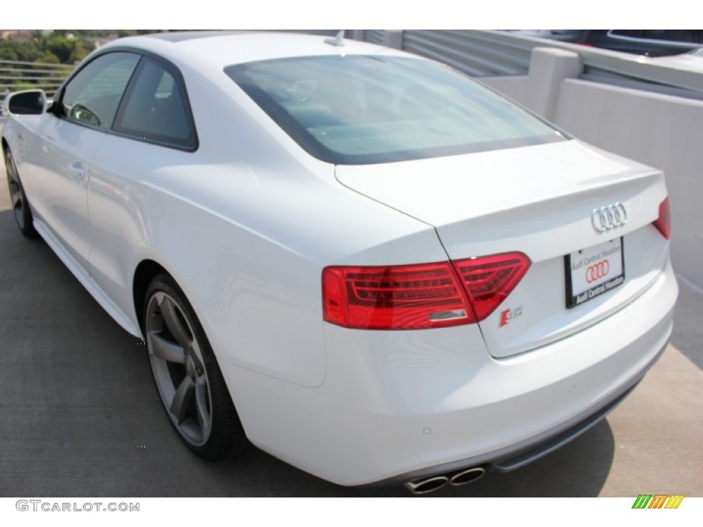 2014 S5 3.0T Premium Plus quattro Coupe - Ibis White / Black/Magma Red photo #6