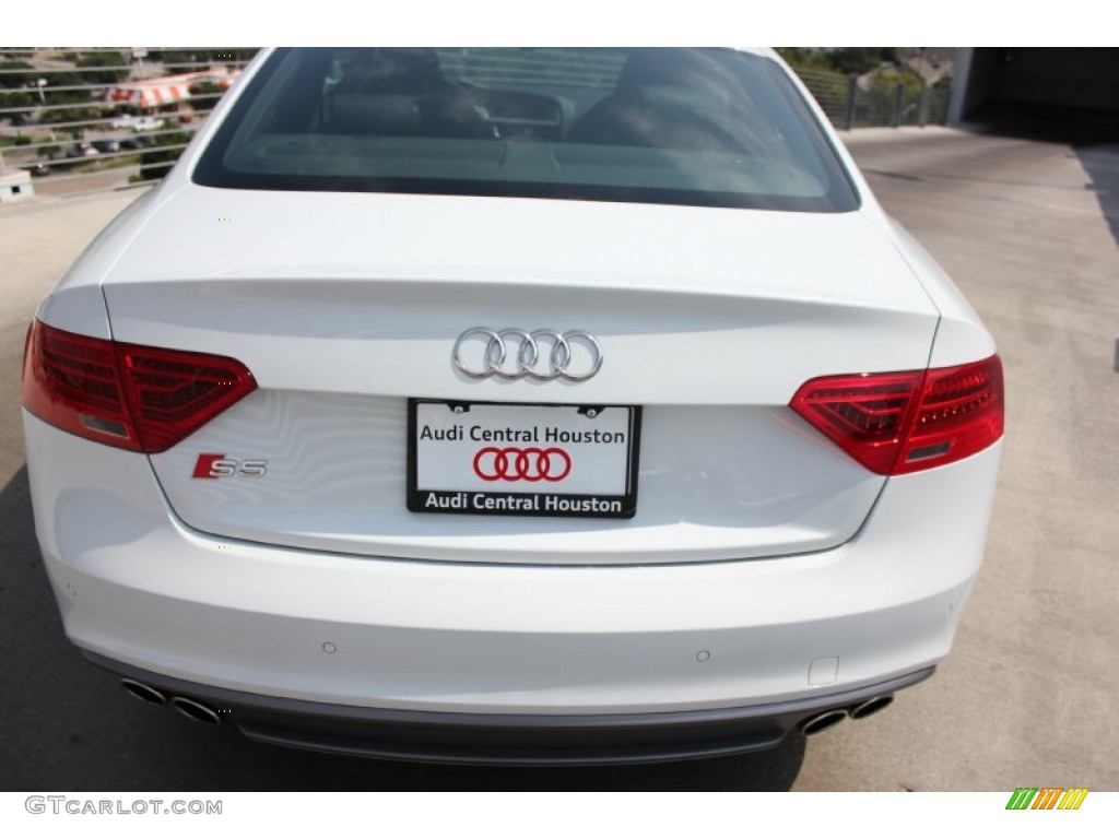 2014 S5 3.0T Premium Plus quattro Coupe - Ibis White / Black/Magma Red photo #7