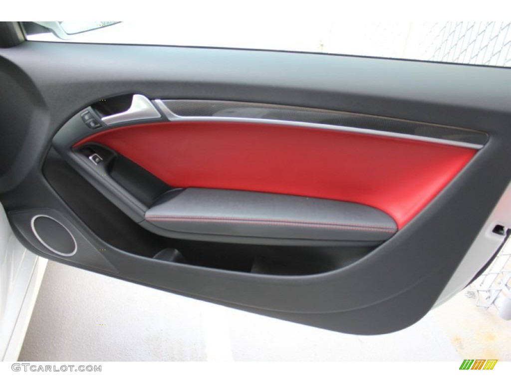 2014 S5 3.0T Premium Plus quattro Coupe - Ibis White / Black/Magma Red photo #31