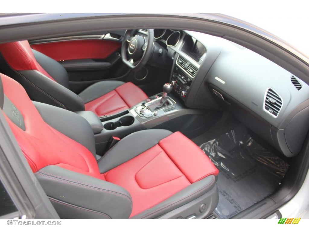 2014 S5 3.0T Premium Plus quattro Coupe - Ibis White / Black/Magma Red photo #33