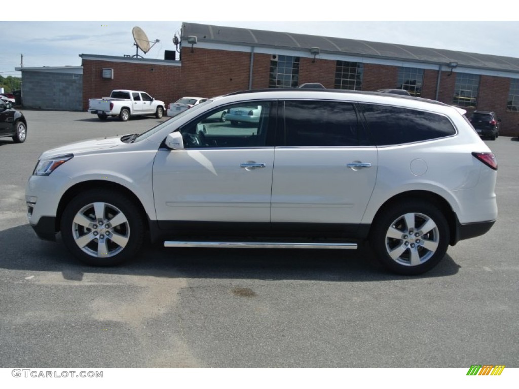 2015 Traverse LTZ - White Diamond Tricoat / Ebony photo #3